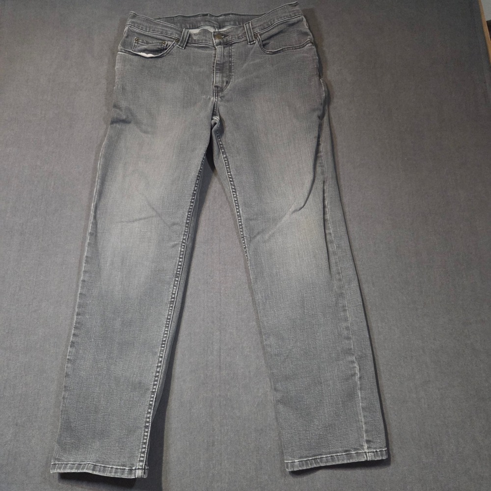L.L. Bean 1912 Jeans Mens 35 Gray CoolMax Tencel Stretch Denim Pants